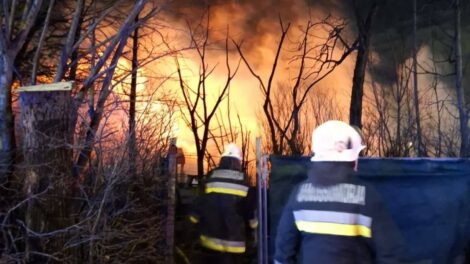 Hatalmas tűzzel indult az év Mosonmagyaróváron