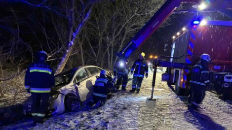 Hajnali baleset képekben