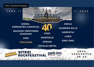 Összeállt a program: háromnapos jubileumi rockfesztivál várja a közönséget Sitkén