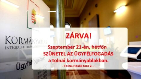 Figyelem! Nem lesz ügyfélfogadás
